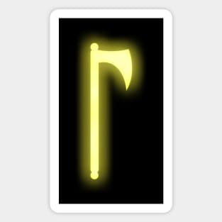 Spiritual Weapon (Yellow Battleaxe) Magnet